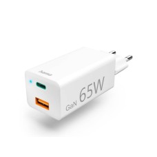 HAMA Brzi punjac GaN, 1x USB-C PD, 1x USB-A QC, 65 W (201643)