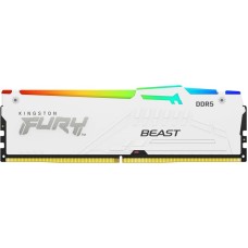 KINGSTON 16GB DIMM DDR5 6000MHz CL36 FURY Beast White RGB KF560C36BWE2A-16