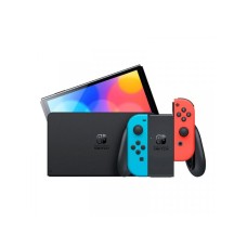 NINTENDO Switch Console (OLED Model) Neon Red and Blue