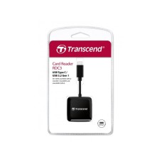 TRANSCEND Tip-C čitač kartica SD/microSD, crni (TS-RDC3)